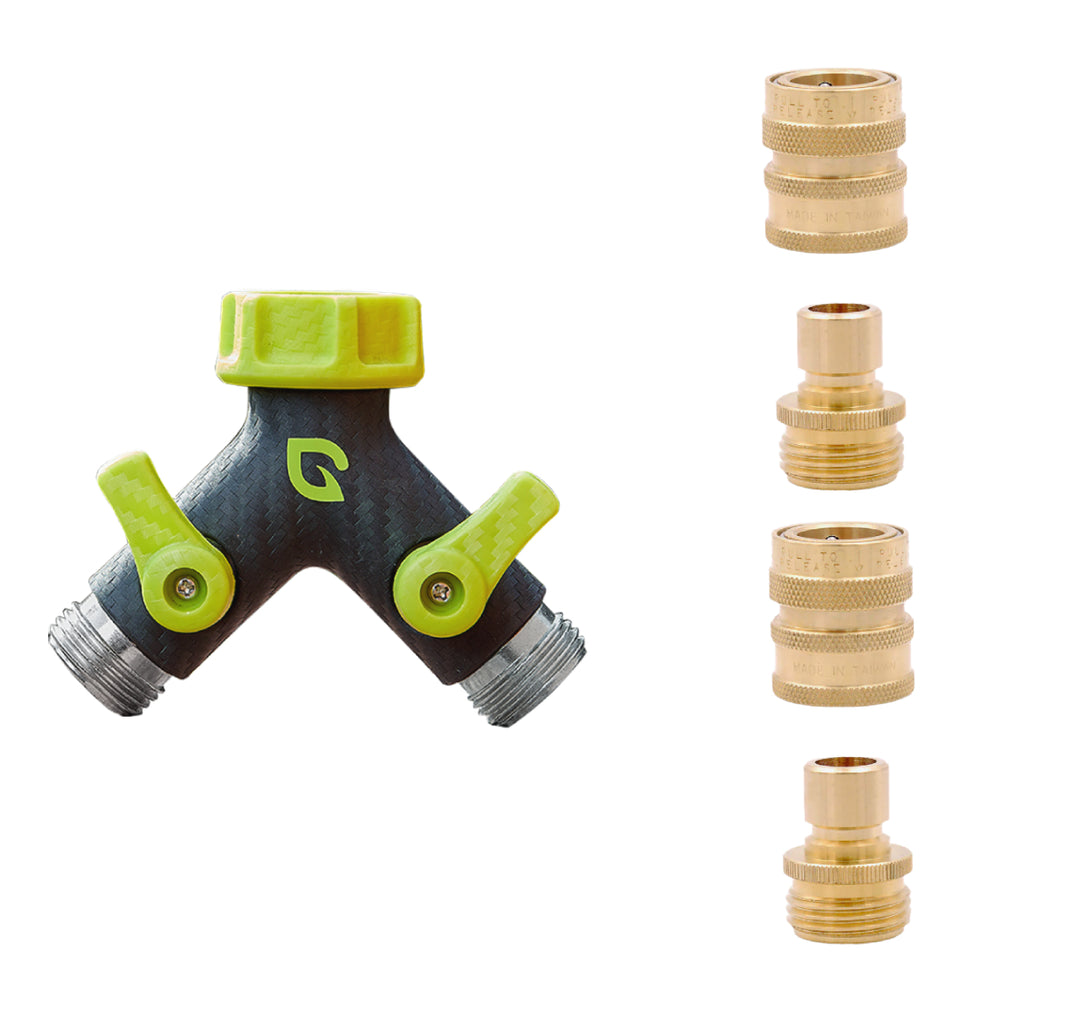 PARADEN 2 WAY SPLITTER SET with QUICK CONNECTORS