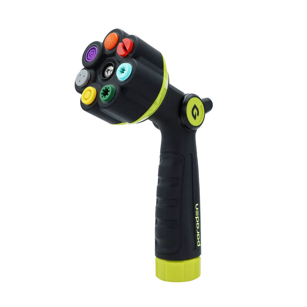 7 Patterns Hose Nozzle for Garden Hose, Thumb Control, Swivel Connect, Heavy Duty
