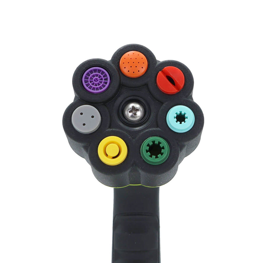 7 Patterns Hose Nozzle for Garden Hose, Thumb Control, Swivel Connect, Heavy Duty