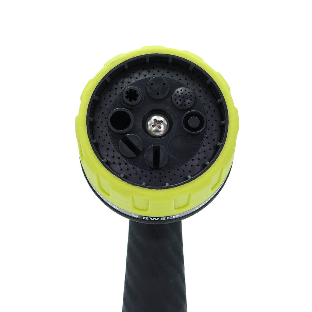 Heavy Duty Nozzle for Garden Hose, Thumb Control, 8 Patterns Nozzle, Carbon Fiber Texture