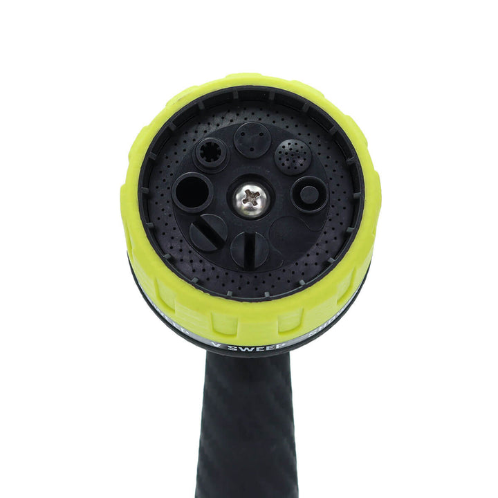 Heavy Duty Nozzle for Garden Hose, Thumb Control, 8 Patterns Nozzle, Carbon Fiber Texture