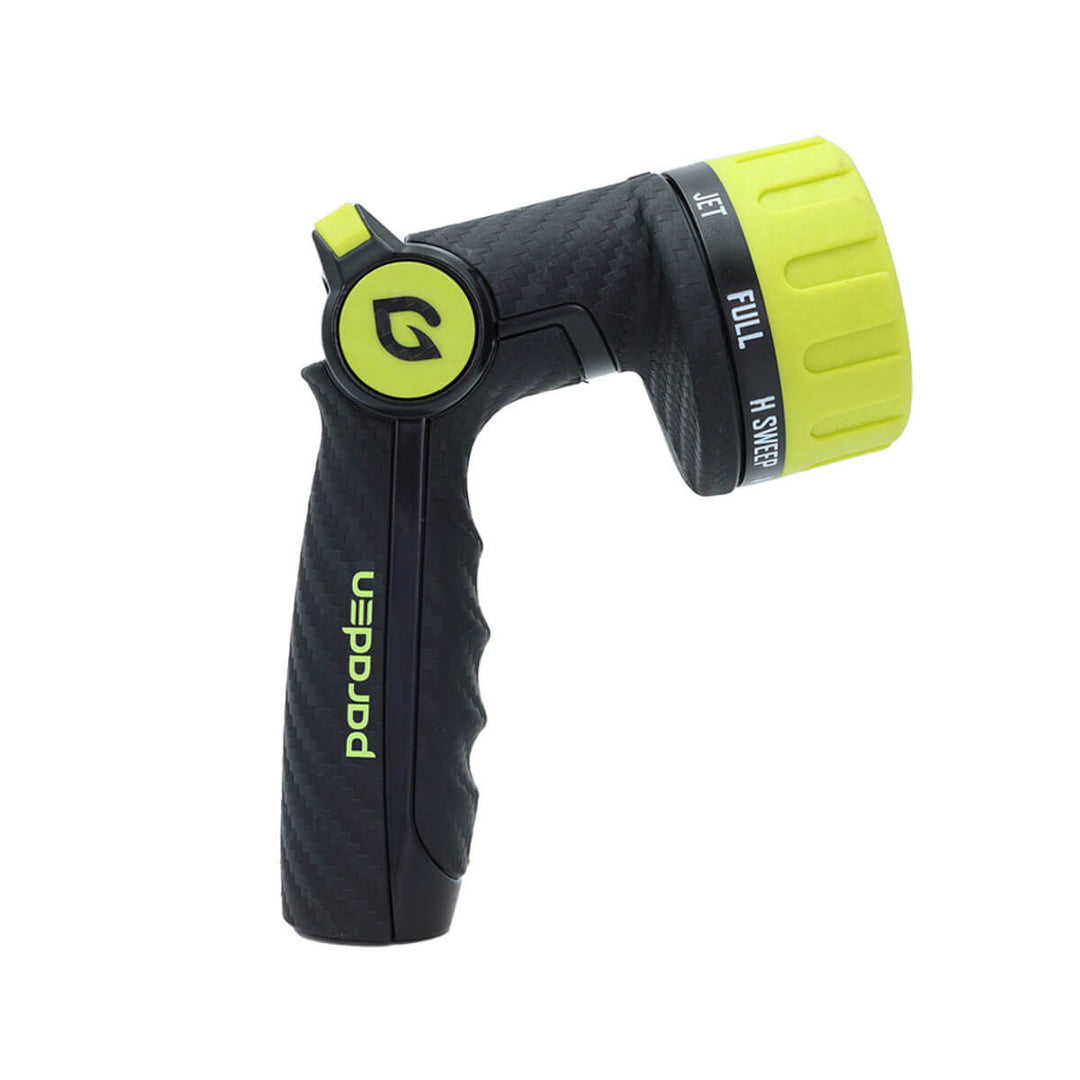 Heavy Duty Nozzle for Garden Hose, Thumb Control, 8 Patterns Nozzle, Carbon Fiber Texture