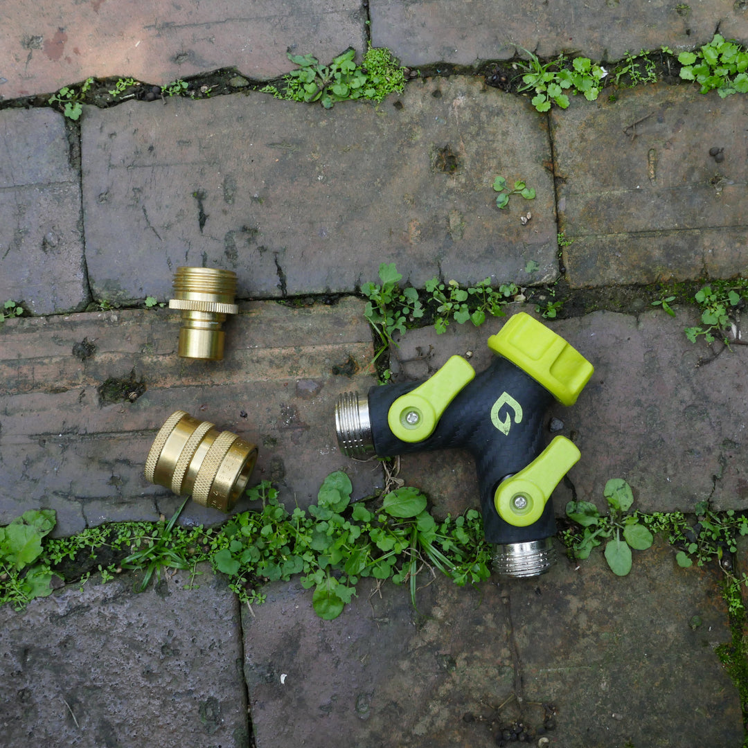 Paraden two way splitter set with quick connectors