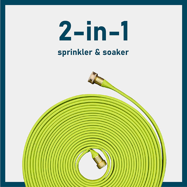 Paraden 2 in 1 sprinkler and soaker garden hose