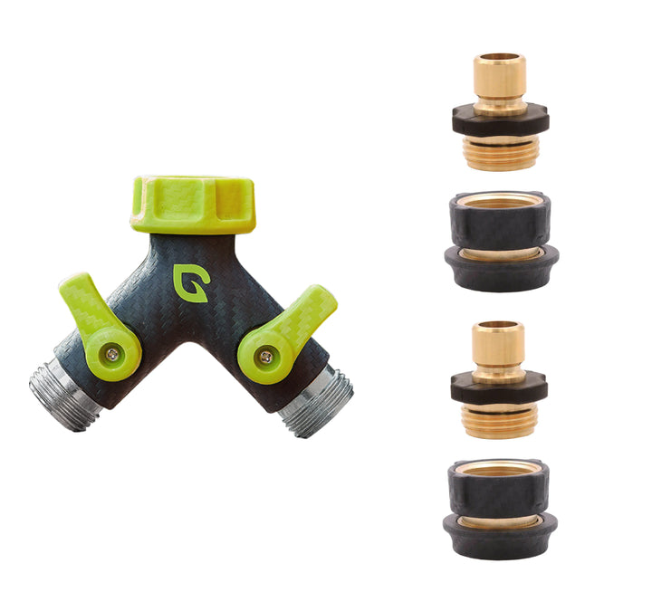 PARADEN 2 WAY SPLITTER SET with TPR QUICK CONNECTORS