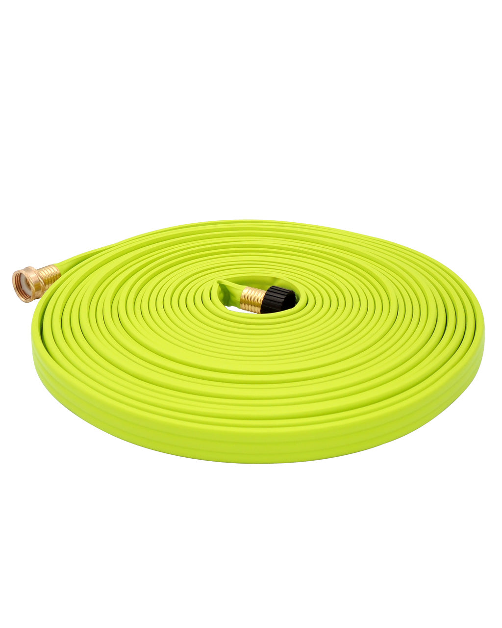 Paraden Sprinkler Soaker Flat PVC Garden Hose 50 ft x 3/4 inches Brass Connectors