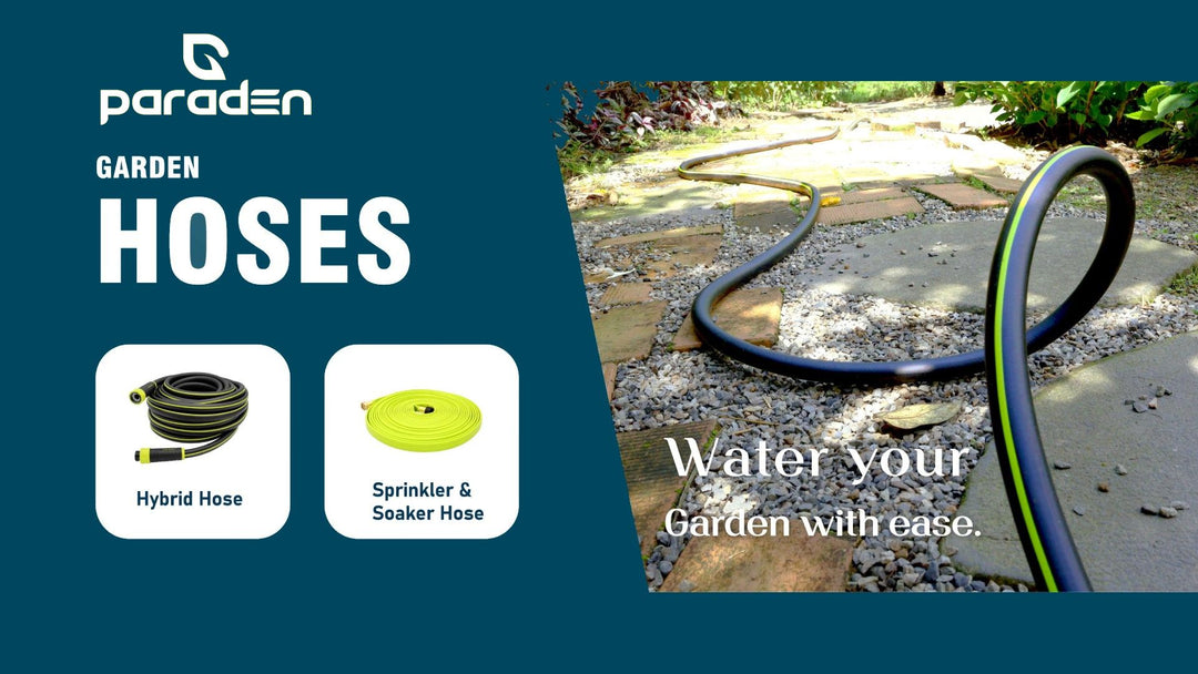 PARADEN Garden Hoses Hybrid Hose Sprinkler and Soaker Hose