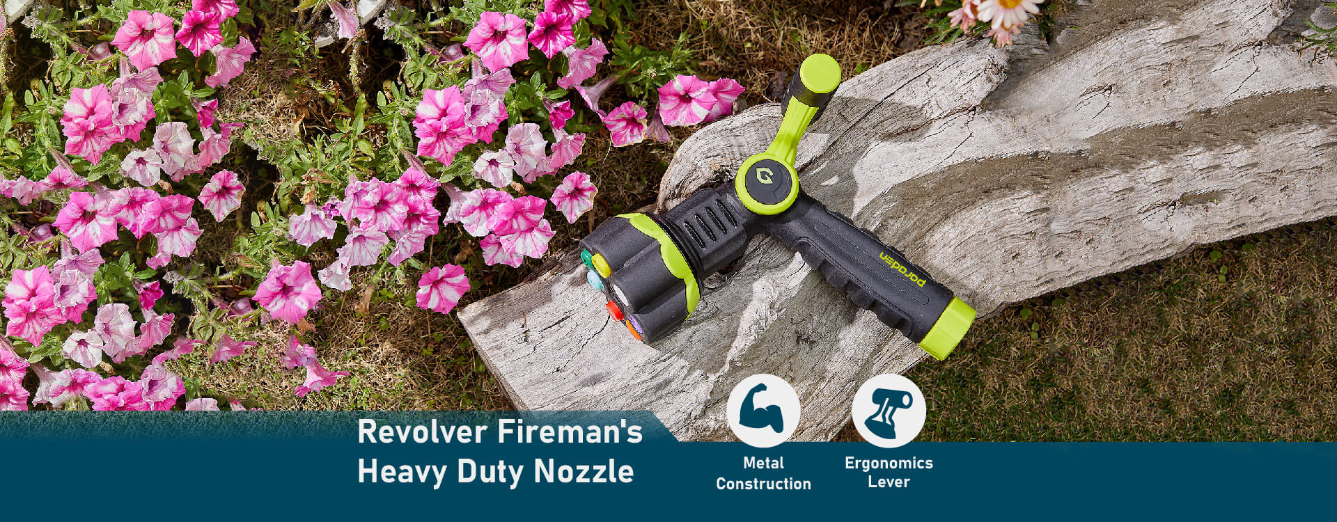 Paraden Revolver Fireman's Heavy Duty Nozzle