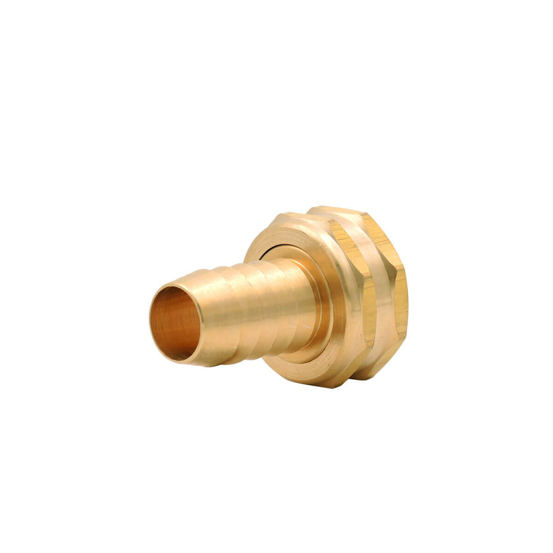 Hose Adapter 5/8" Hose Barb x 3/4" FHT Brass Adapter with Clamp