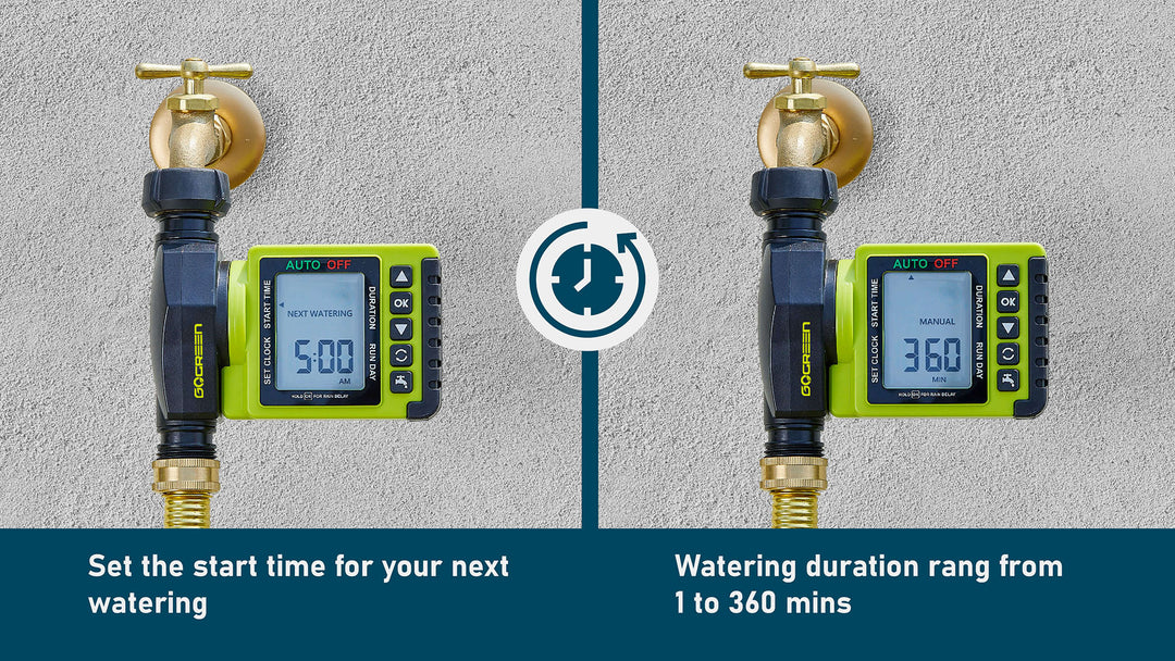 Paraden Watering Timer, watering duration from 1 to 360 mins